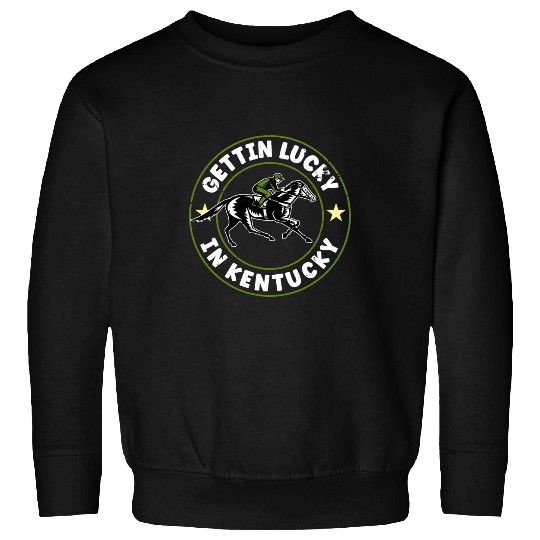 Horse Pet vintages Getting Lucky In Kentucky Funny Horse Racing Sweatshirts