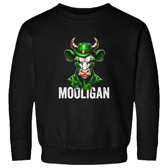 Cow Pet Funny St Patricks Day Hooligan Mooligan Cow St Paddy Party 06 Sweatshirts