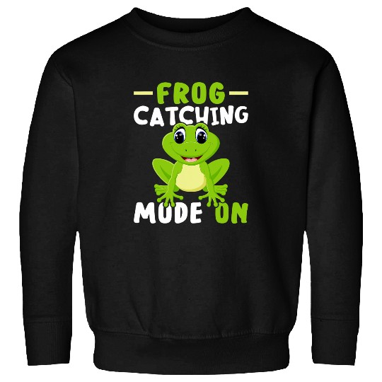 Frog Pet Catching Mode On Frog Hunter Toad 1 Sweatshirts