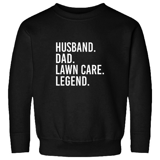 Lawn Mower Fun Husband Dad Lawn Care Legend Retro Gardening Dad Sweatshirts
