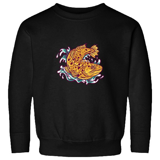 Fishing Fun Colourful sea fish graphics for fishing holidays and carp friends Sweatshirts