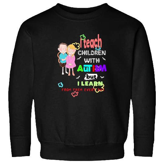 Autism Puzzle Special Ed SPED Teacher Teach Cool Sweatshirts