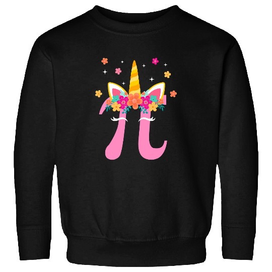 Unicorn Pet Face Pi Day Girls Women Math Geek 7 Sweatshirts