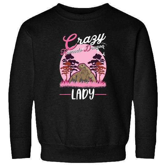 Komodo Pet crazys Komodo Dragon Lady Monitor Lizard Girl06 Sweatshirts