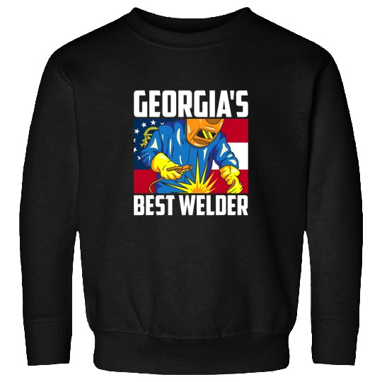 Welder Job Georgias bests Welder Ironworker Ironsmith Welding US State Sweatshirts