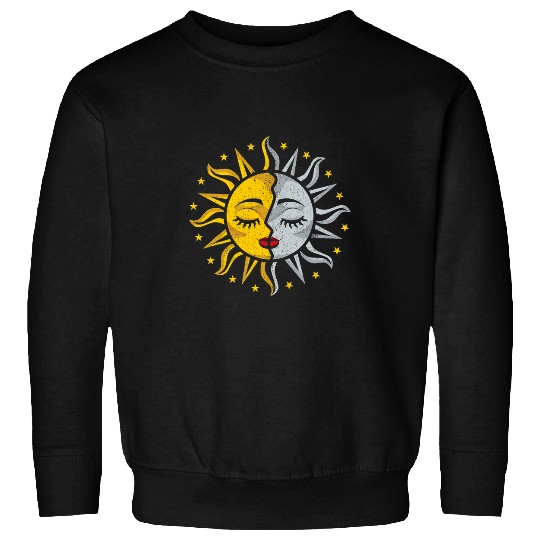 Astronaut Job Space Astronaut Scientist Sun Moon Star Distressed Sweatshirts