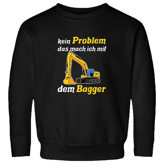 Excavator Fun Volunteer helpers clean up excavators adults and children Sweatshirts