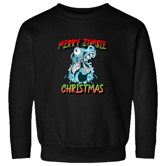 Dinosaur Pet Zombie Dinosaur rexs Presents Merry Zombie Christmas Holidays Sweatshirts