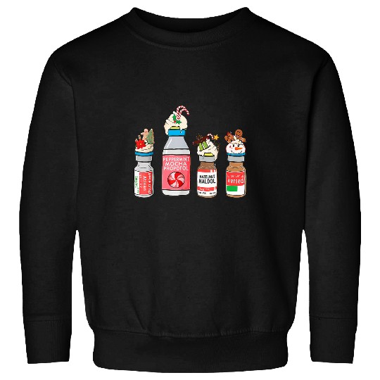 nurses Job Christmas Peppermint Mocha Propofol nurses Crew Holiday Pj Sweatshirts
