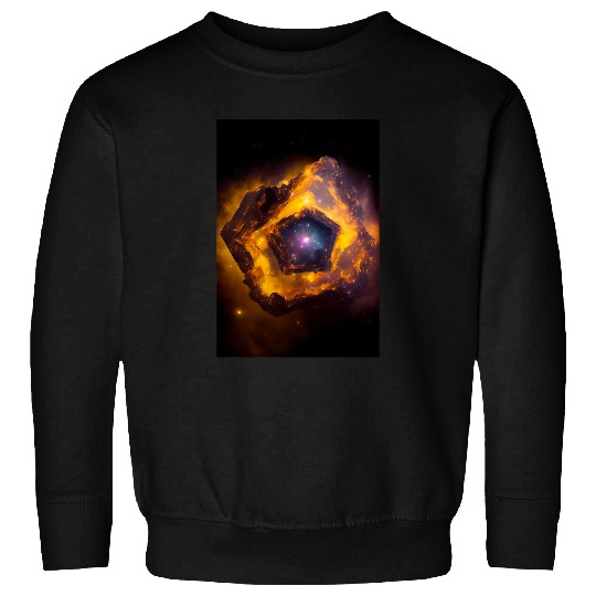 Astronaut Job Space Nebula Galaxy Deep Space Universe Gradient Pattern 4 Sweatshirts