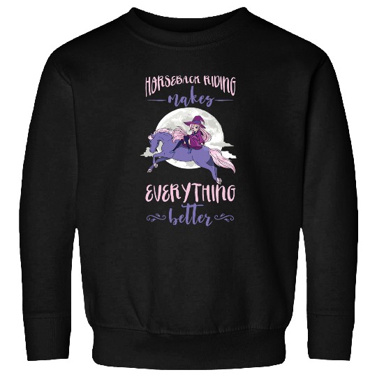 Horse Pet Rider Witchcraft Horseback Riding Horseback Rider Sweatshirts