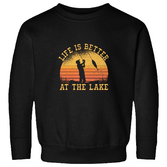 Fishing Fun Lake Life Boating Fisherman Kayaking Sailing Captain Boat Sweatshirts