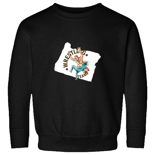 Sport Wrestling Oregon Retro Wrestling Team Sweatshirts