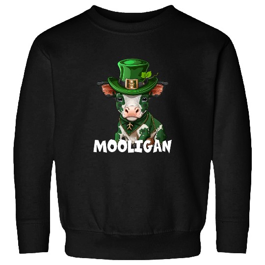 Cow Pet Funny St Patricks Day Hooligan Mooligan Cow St Paddy Party 01 Sweatshirts