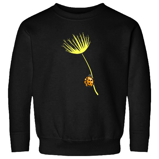 Dandelion Flower Ladybug Lover Future Entomologist Sweatshirts