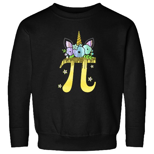 Unicorn Pet Face Pi Day Tee for Math Nerd Geek Women Girls Sweatshirts