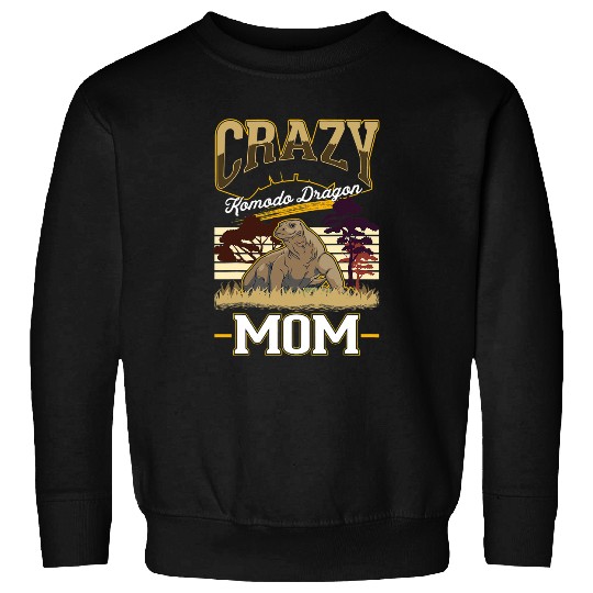 Komodo Pet crazys Komodo Dragon Mom Monitor Lizard Girl Sweatshirts