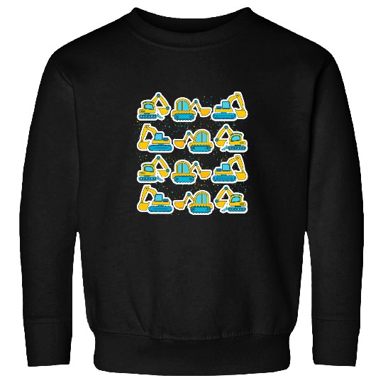 Excavator Fun Vehicles Construction Work Kids Boys Toddlers Sweatshirts