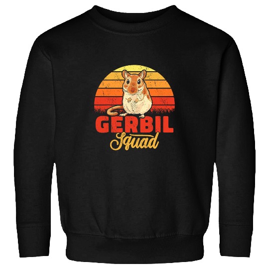 Gerbil Pet Squad pet lover sand rats Gerbillinae retro gerbil Sweatshirts