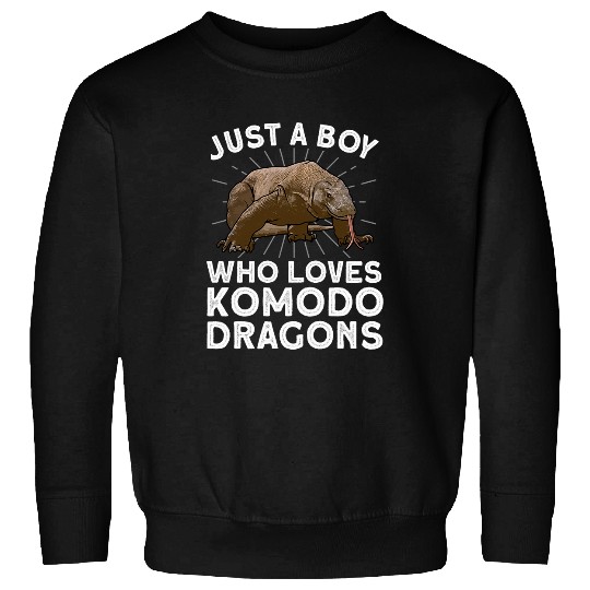 Komodo Pet Funny Komodo Dragon Design For Boys Men Dragon Lizard Lovers Sweatshirts