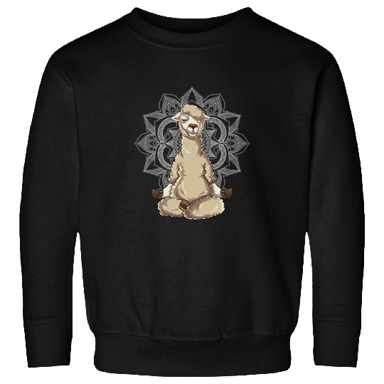 Llama Pet Llama Meditation Acro Yoga Namaste Mandala Lama Sweatshirts