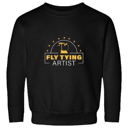 Fishing Fun Awesome Fly Tying Artist For A Fly Tying Hobby Fly Fishermen Sweatshirts