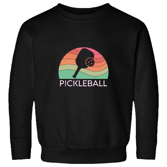 Sport Pickleball Pickleball Dinking Retro vintagess Sport Racquet Paddle Ball 5 Sweatshirts