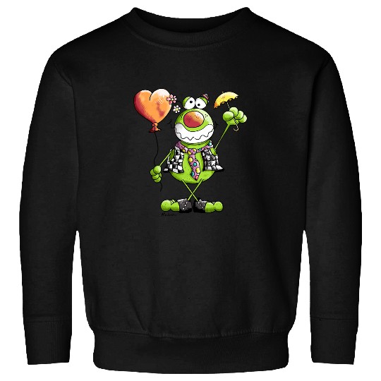 Frog Pet Circus Clown Frog I carnivals Fancy Dress Costume Fun Sweatshirts