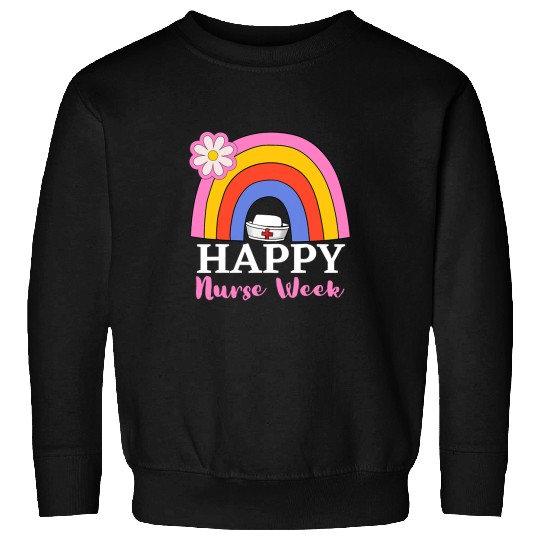 nurses Job Happy nurses Week Nursing School Graduation Rainbow Sweatshirts