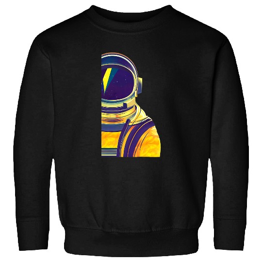 Astronaut Job Space Helmet Man Reflective Visor Orange Gift Idea Sweatshirts