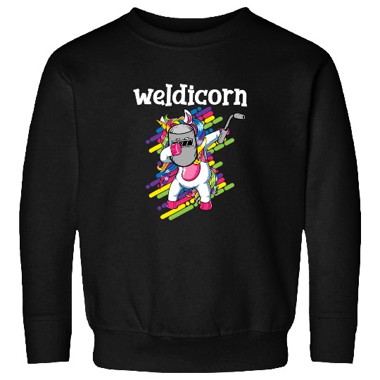 Unicorn Pet Welders Weldicorn Magical Unicorn Rainbow Welding Sweatshirts
