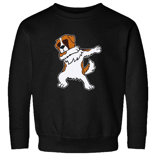 Saint Bernard Pet St Bernard Dog Puppy  Dance Move Funny Sweatshirts