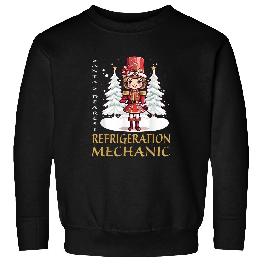 Refrigeration Mechanic Christmas Classic Female Nutcracker Sweatshirts