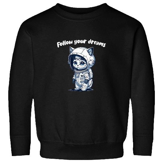 Astronaut Job Space Cat A Feline Astronauts Journey Sweatshirts