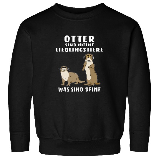 Otter Pet Otter Sind My Favourite Animals Fish Otter Nature Protection Sweatshirts