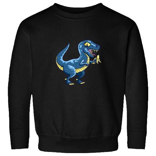 Dinosaur Pet Vegan Food Funny Banana Dinosaur Summer Fruit Banana Lover Sweatshirts