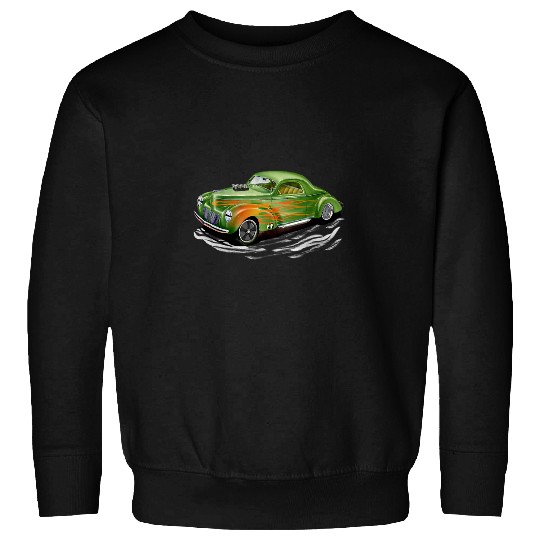 Gasser Hot Rod 1940 Willys Business Coupe Model Sweatshirts