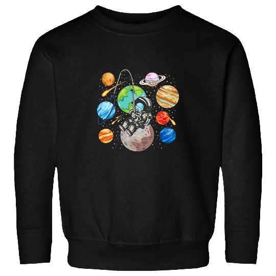 Astronaut Job Space Planet Moon Science Solar System Sweatshirts
