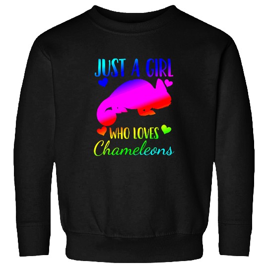 Chameleon Pet Just a Girl Who Loves Chameleons 5 Sweatshirts