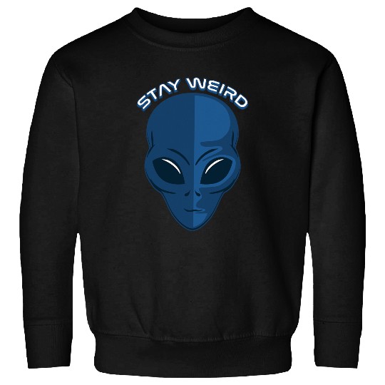 Aliens UFO Head Stay Weird Alien Space Loving Kids 32 Sweatshirts