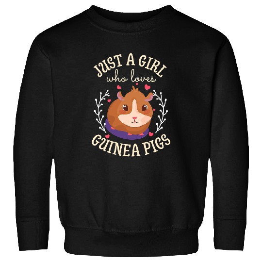 Guinea Pig Pet Lover Girl and Pet Animals Sweatshirts