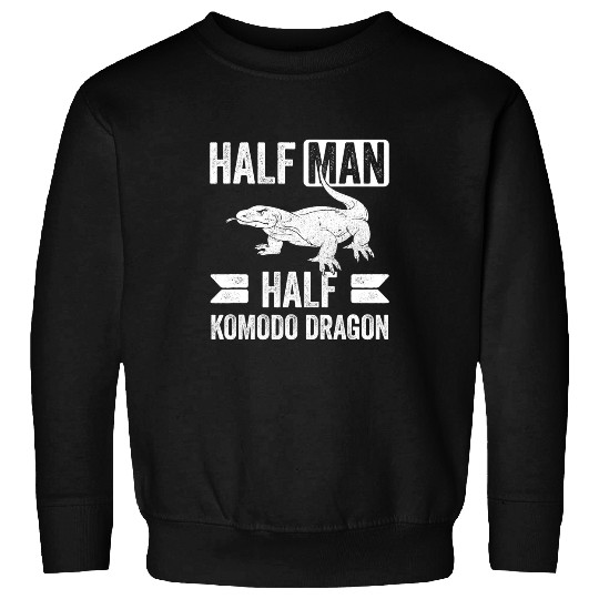 Komodo Pet Half Man Half Komodo Dragon Funny Komodo Dragon Lover Sweatshirts
