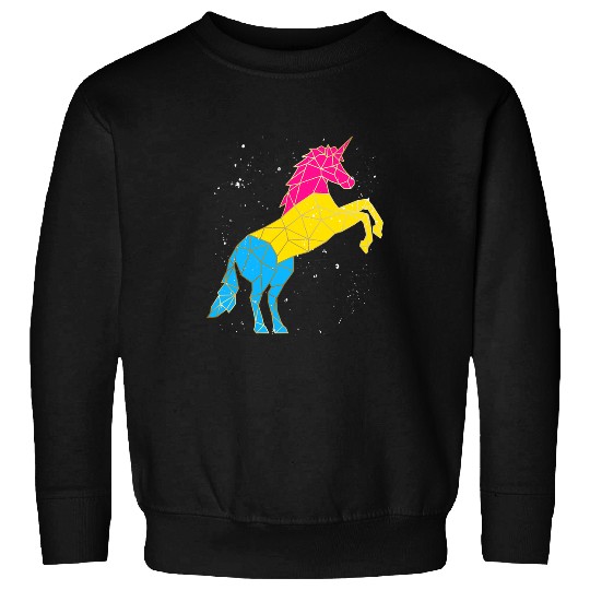 Unicorn Pet LGBTQIA Fantasy Animal Pan Pride Month Unicorn Pansexual Sweatshirts