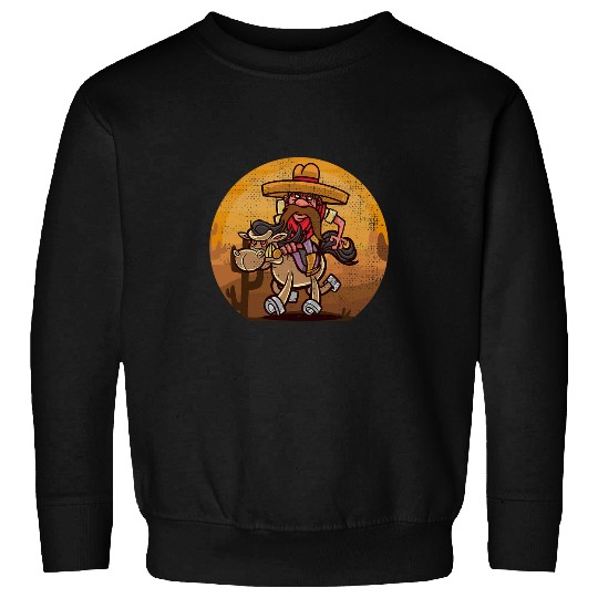 Horse Pet vintages Cowboy Wild West Desert Horse Rider Equestrian Sweatshirts