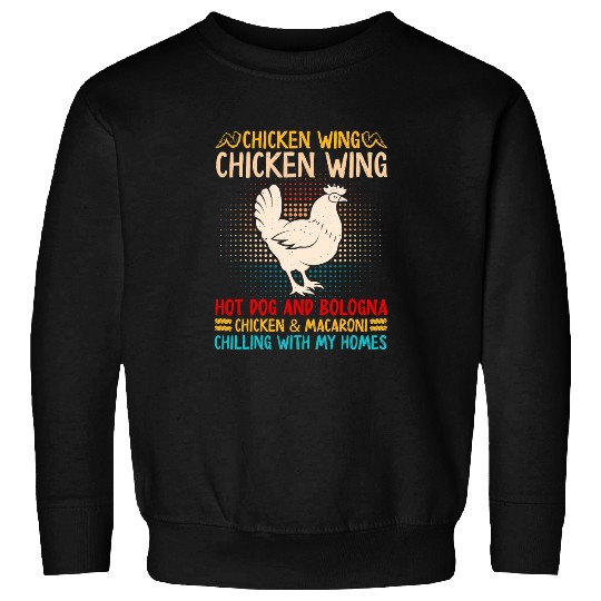 Chicken Pet Wing Hot Dog And Bologna Macaroni vintages Sweatshirts