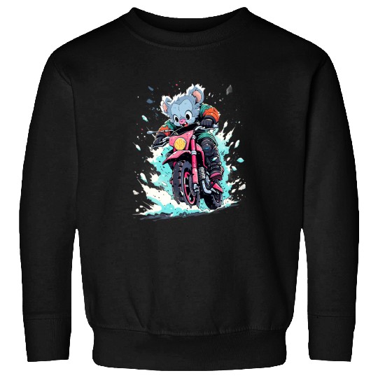 Koala Pet Dirt Bike Koala Ice Racer Motorcycle Ice Racing Sweatshirts