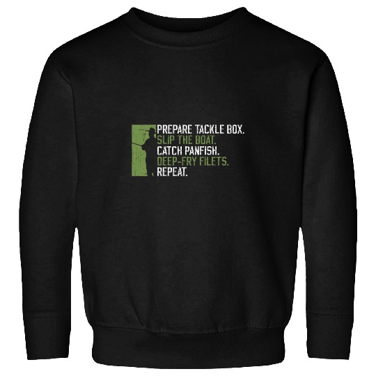 Fishing Fun Crappie Fishing Routine Design For Panfish Fisherman Sweatshirts