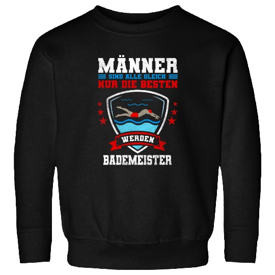 Bademeister Swimming Pool Lifeguard Papa Saying Sweatshirts
