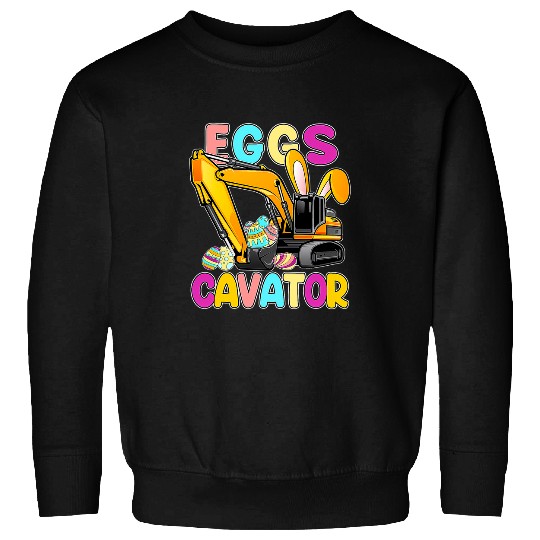 Excavator Fun Easter Day Egg Hunt for Boys Toddlers 7 Sweatshirts