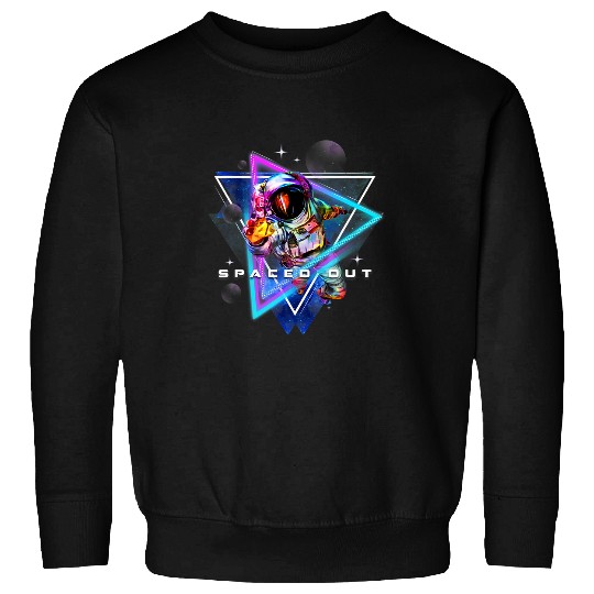 Astronaut Job Spaced Out Astronaut Aesthetic Vaporwave Outer Space Art Sweatshirts